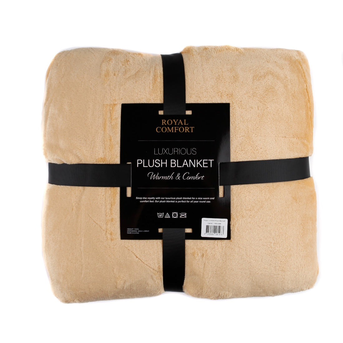 Wynter Throw Soft Blanket Plush - Camel