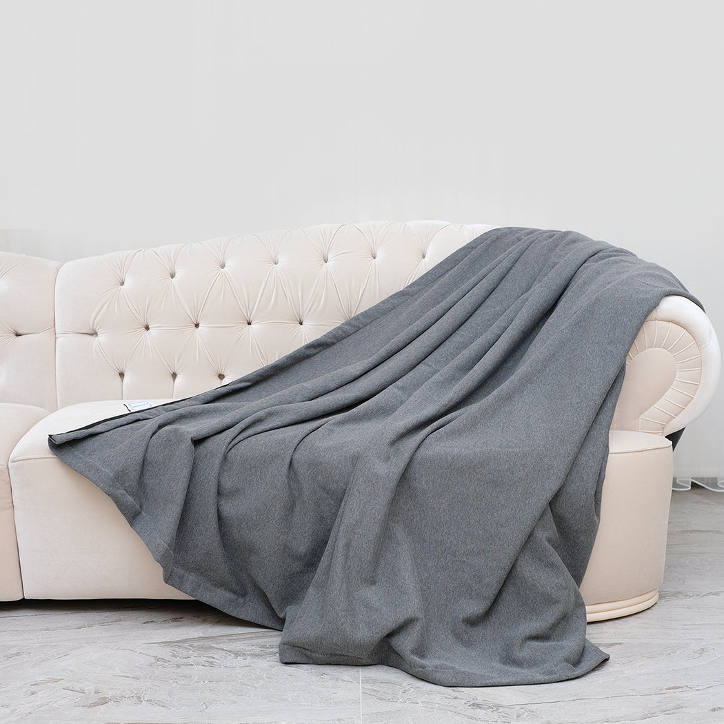 Willa Throw Soft Blanket Double-Sided Washable Cooling Small - Grey