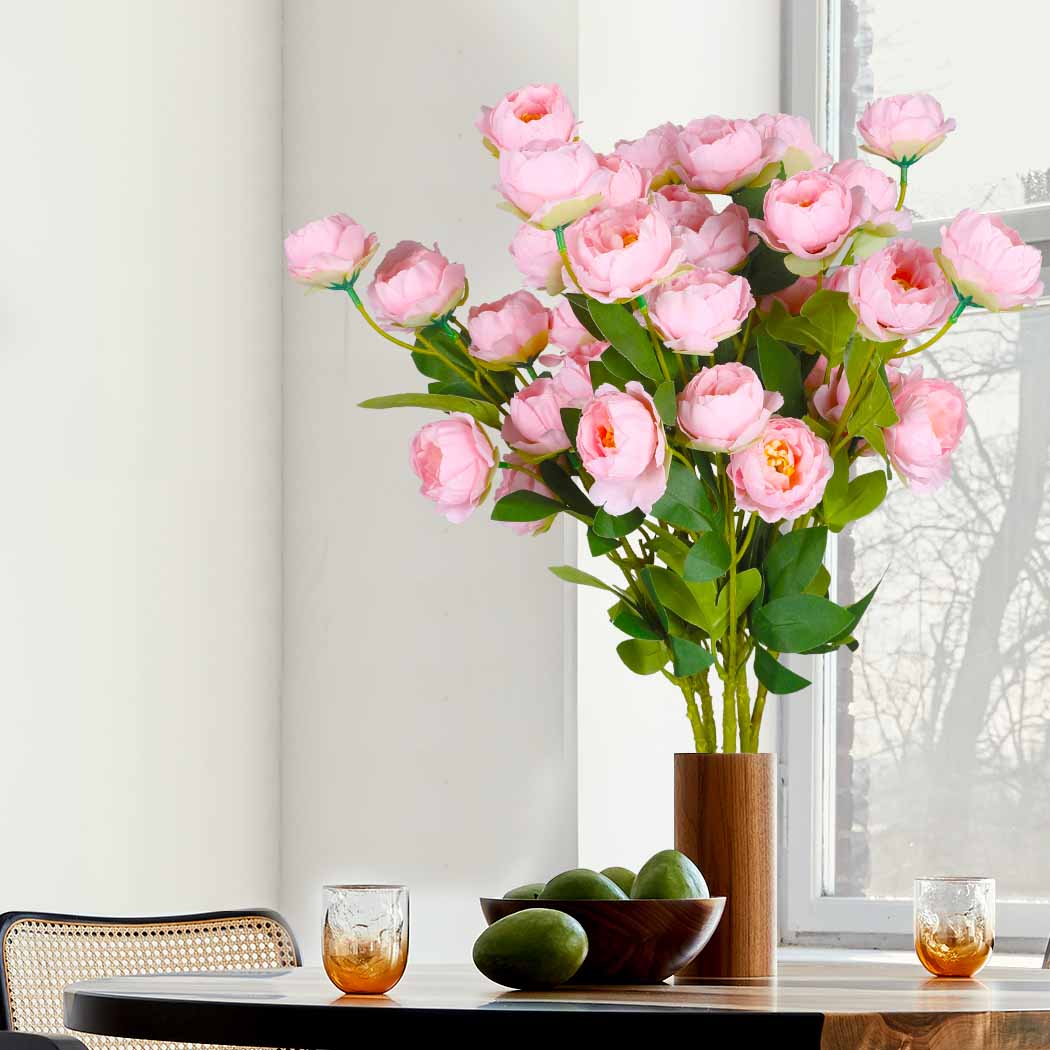Set of 6 Artificial Indoor Outdoor Flower 7 Heads Garden Home Decor