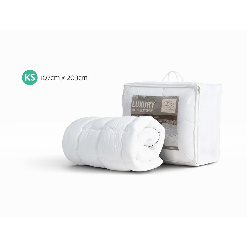 King Single Size Mattress Topper Pillowtop
