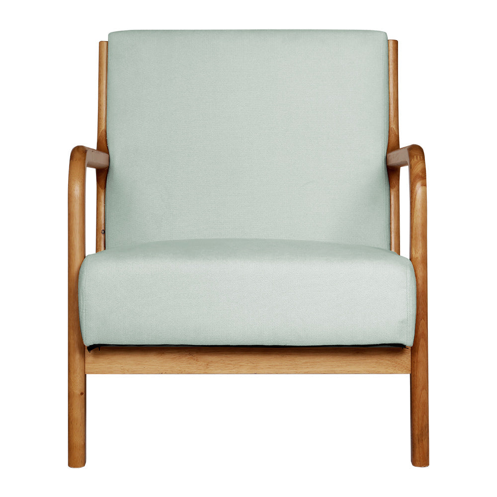 Artiss Armchair Fabric Grey Olive