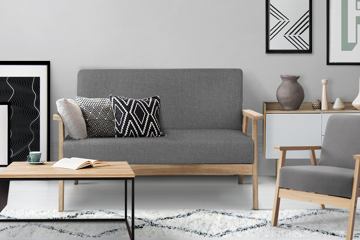 Artiss 2-Seater Sofa Armchair Skane