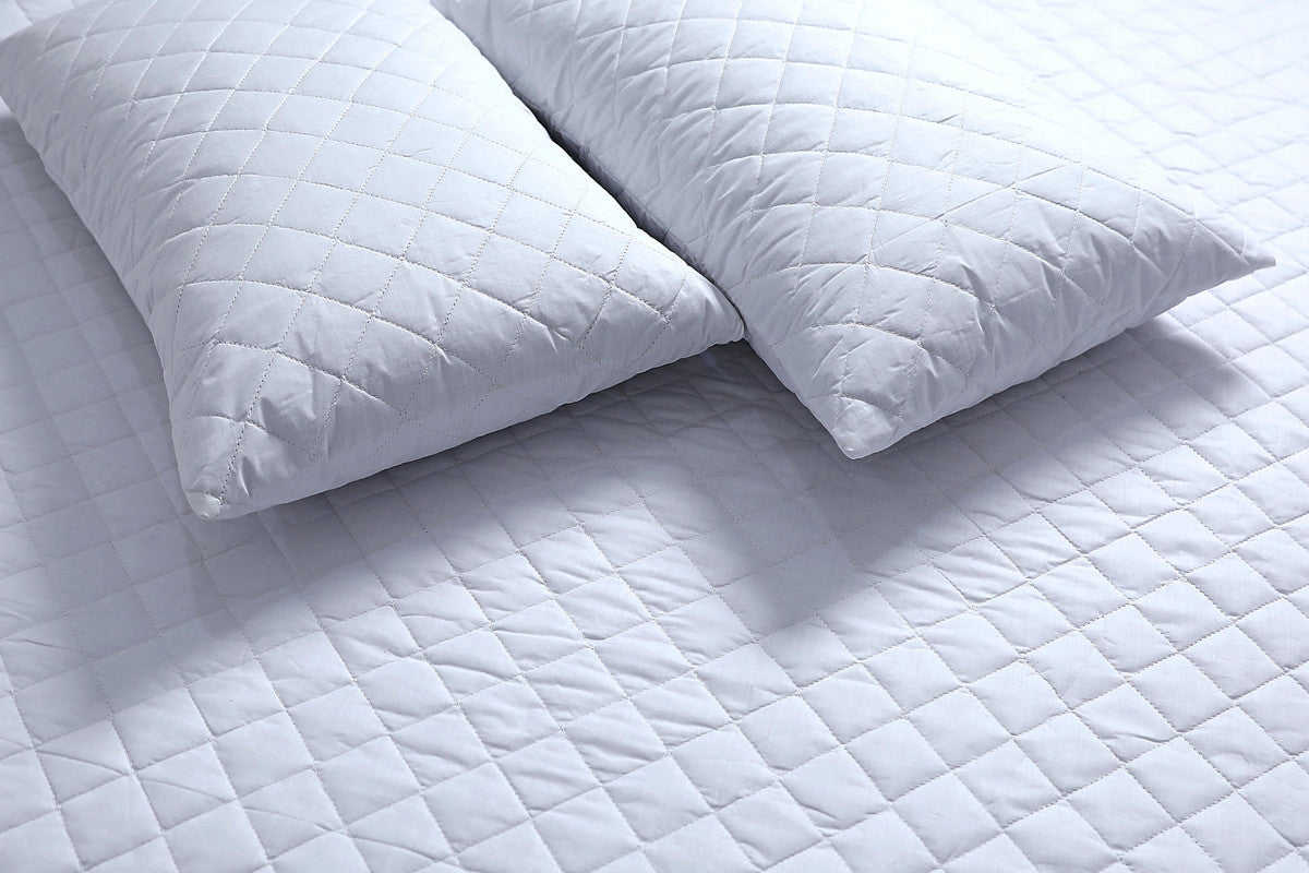 100% Cotton Quilted Fully Fitted 50cm Deep Super King Size Waterproof Mattress Protector