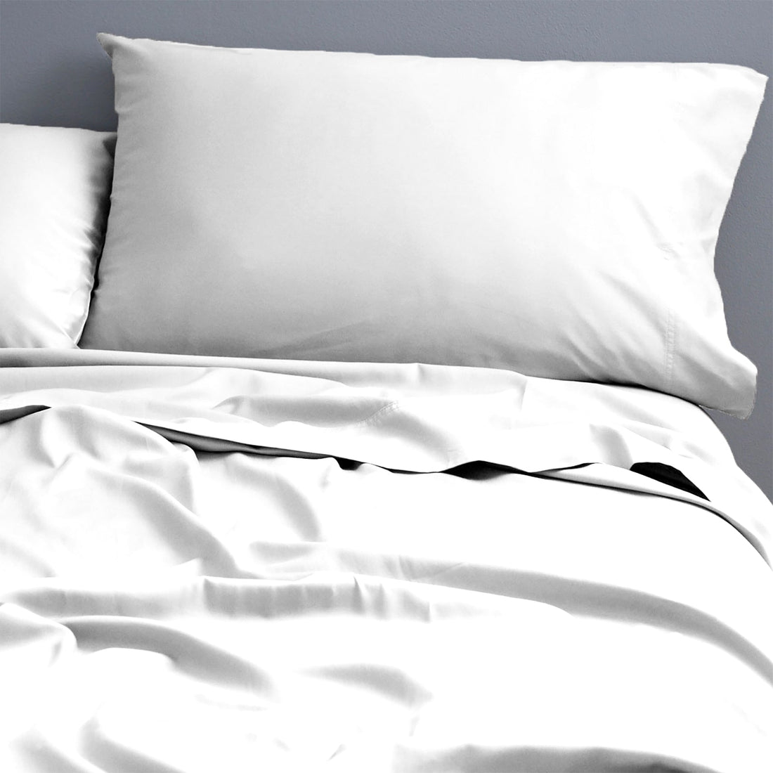 Natural Cotton 500 Thread Count White Sheet Set by Park Avenue King Single
