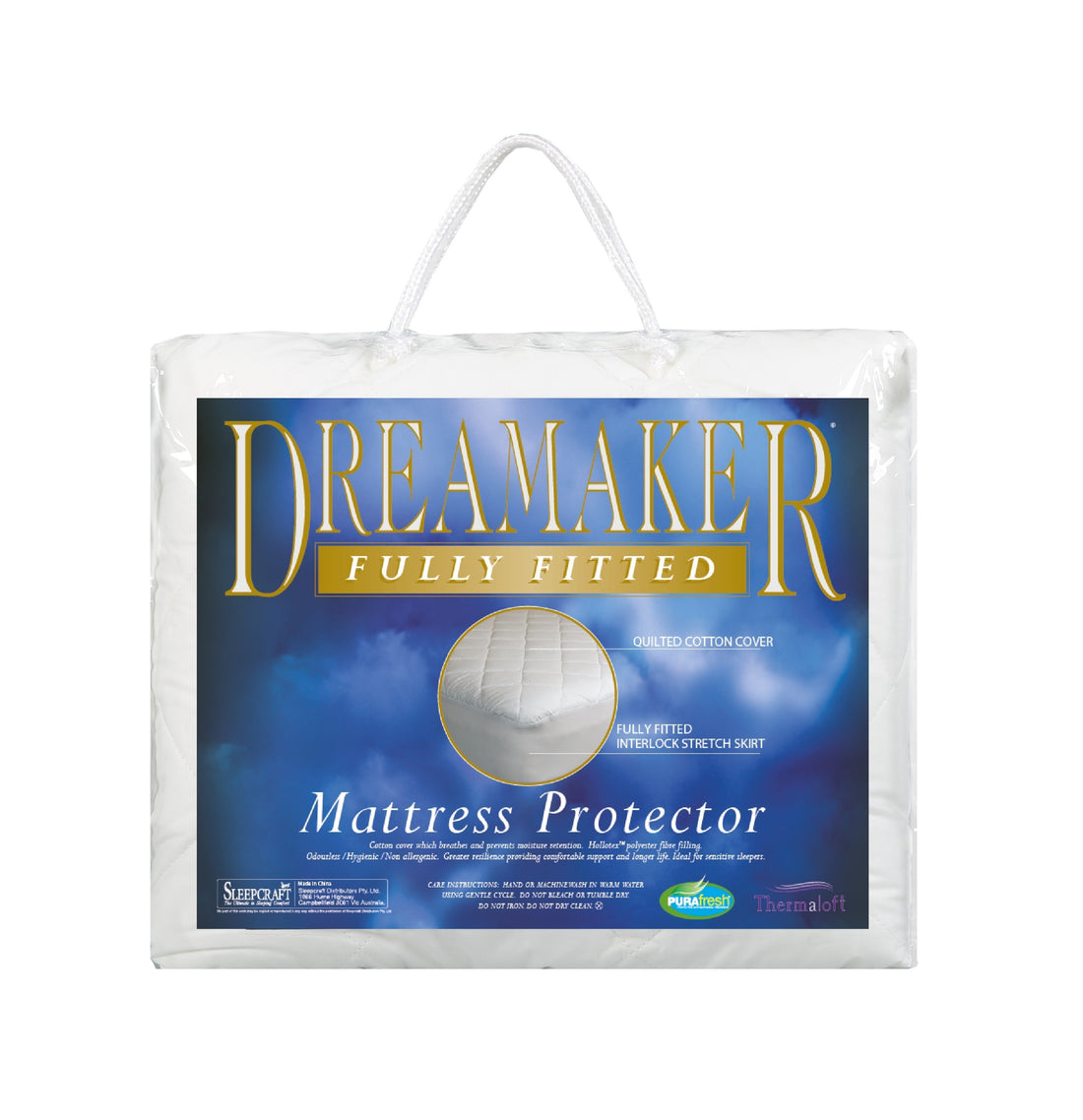 Cotton Covered Fitted Mattress Protector King Bed