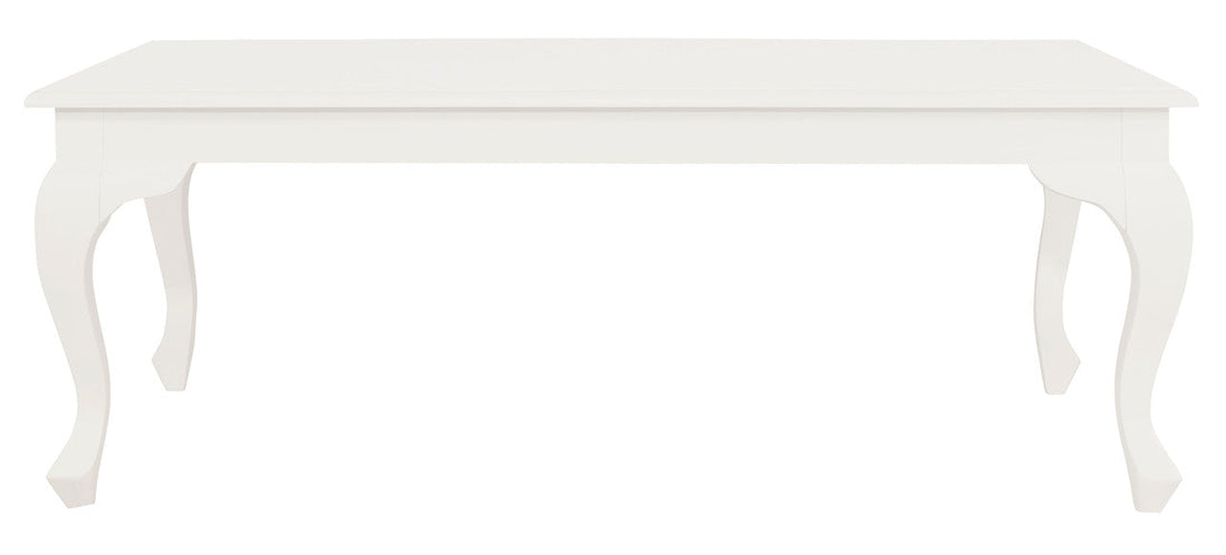 Queen Anne Coffee Table 120 x 70 cm - White