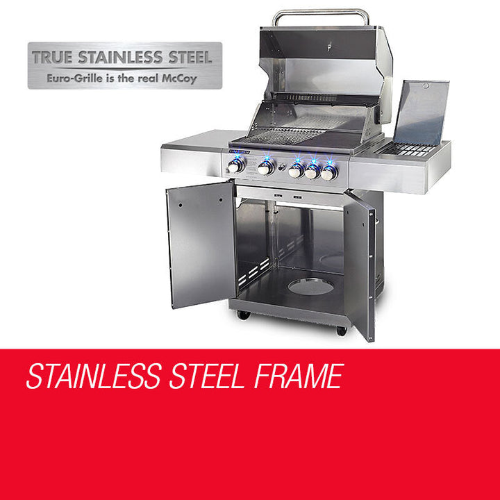 5 Burner Outdoor BBQ Grill Barbeque Gas Stainless Steel Kitchen Commercial