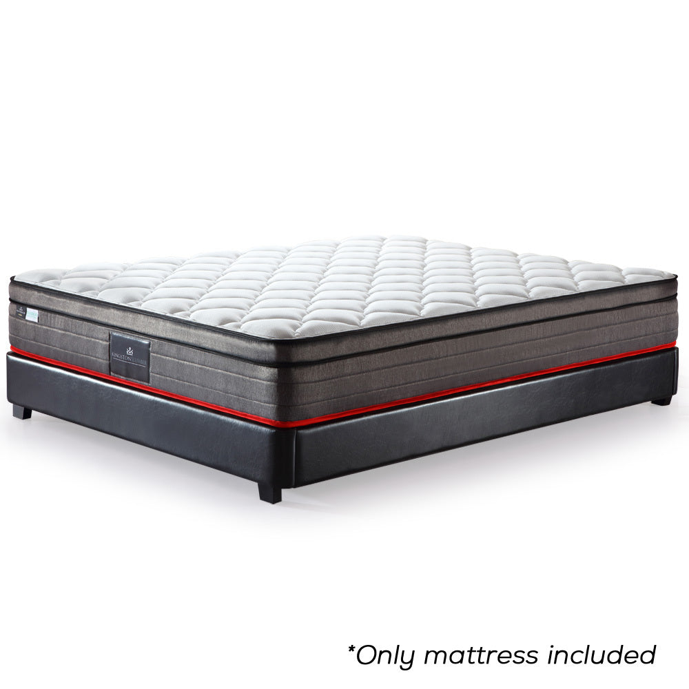 QUEEN Size Slumber Mattress Bed Euro Top Pocket Spring Bedding Firm Foam 33CM