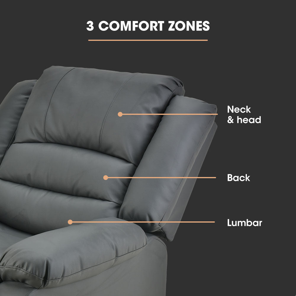 Luxury Recliner Chair, Grey