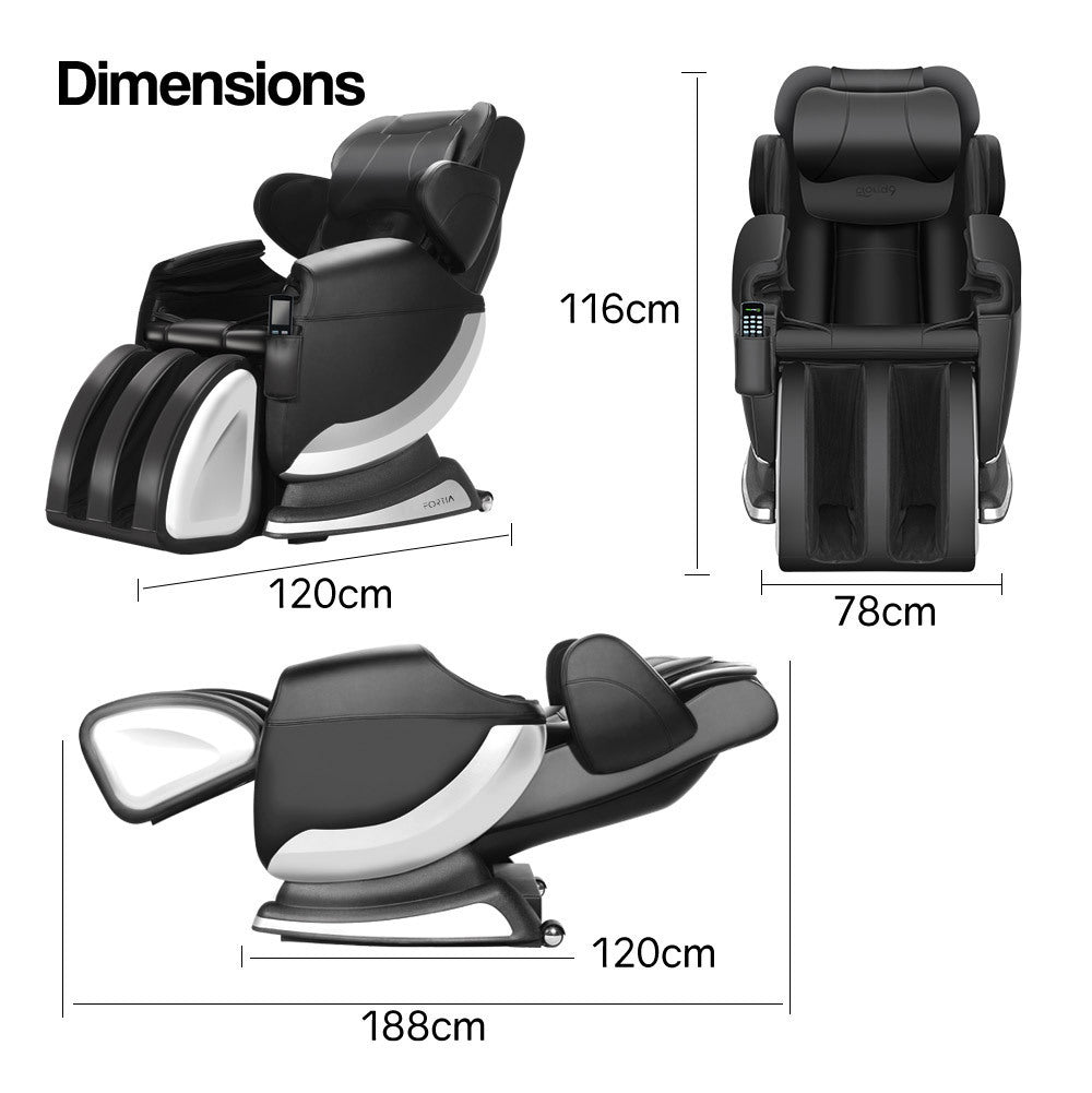 Electric Massage Chair Full Body Reclining Zero Gravity Recliner Back Kneading Massager