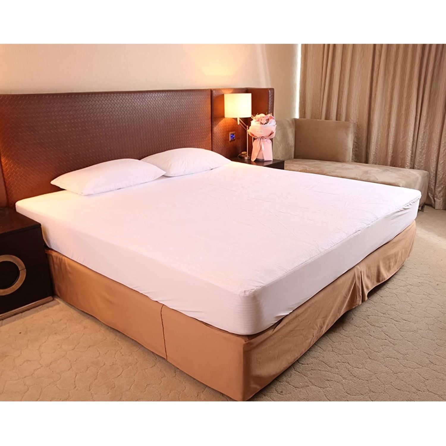 Double Size Bamboo Terry Mattress Protector