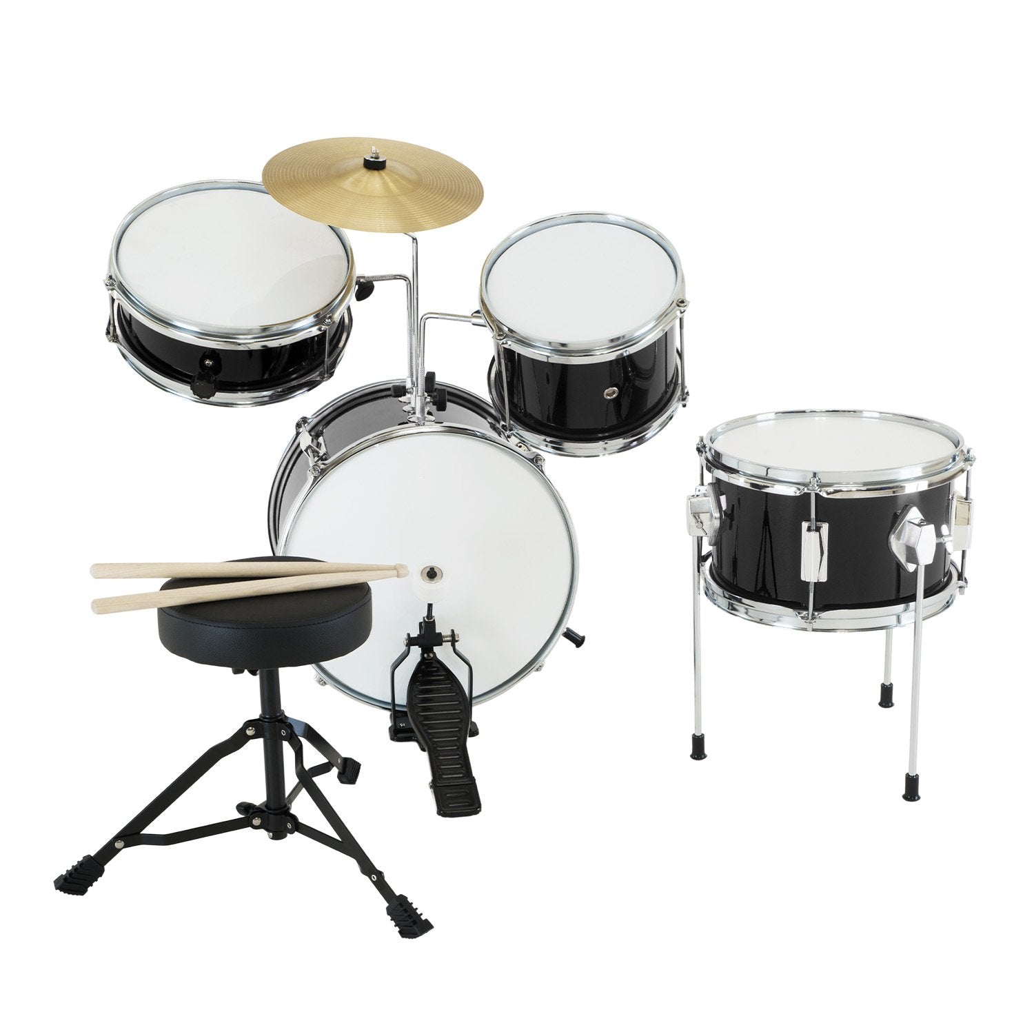 Children's 4pc Drum Kit - Black