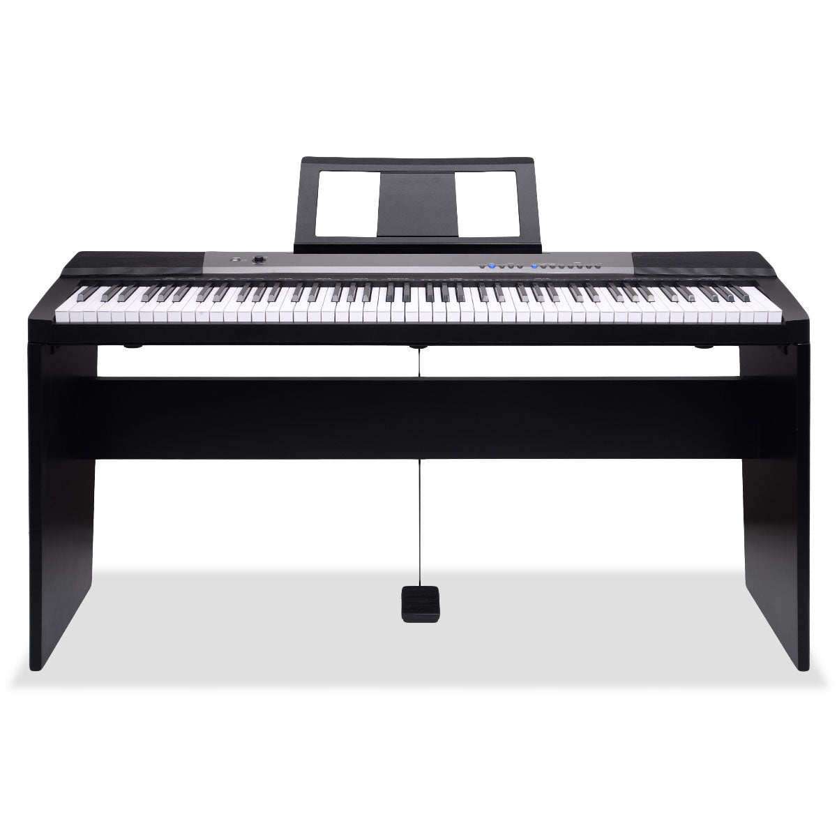 88 Keys Electronic Keyboard Piano with Stand Black