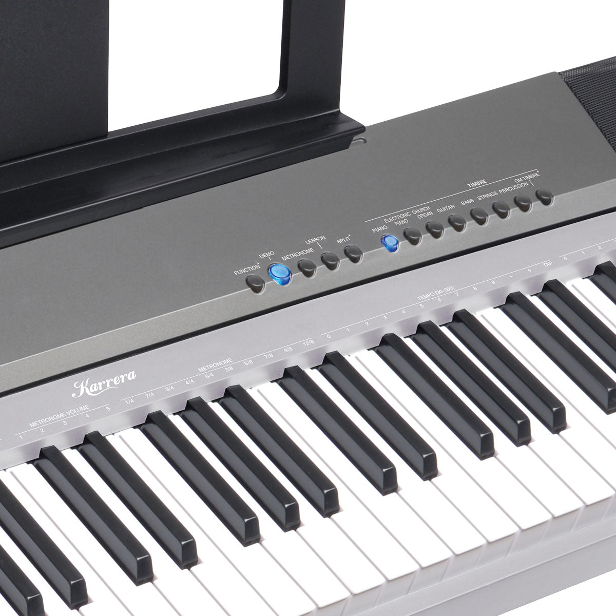 88 Keys Electronic Keyboard Piano with Stand Silver
