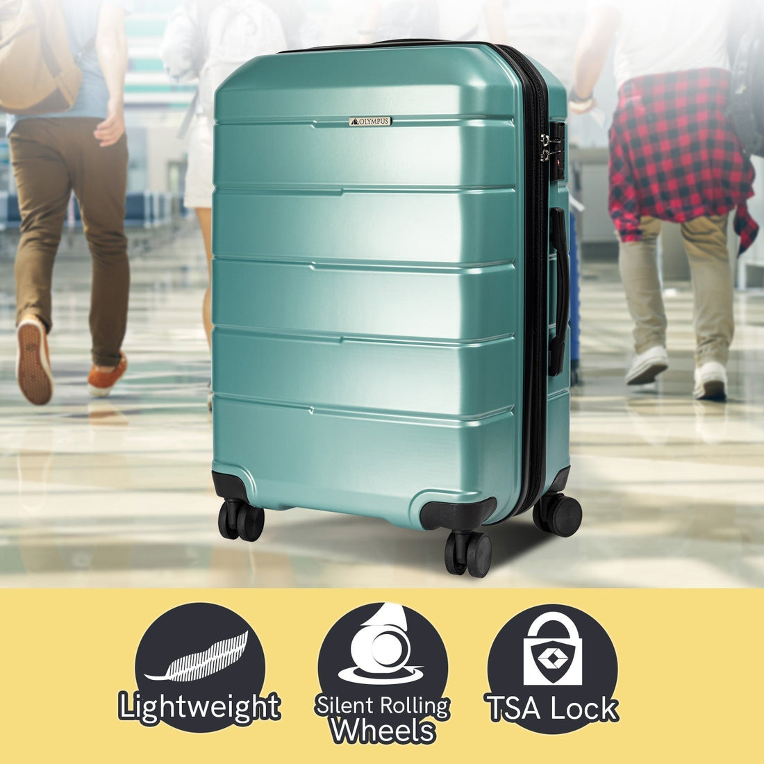 Artemis 28in Hard Shell Suitcase  ABS+PC - Electric Teal