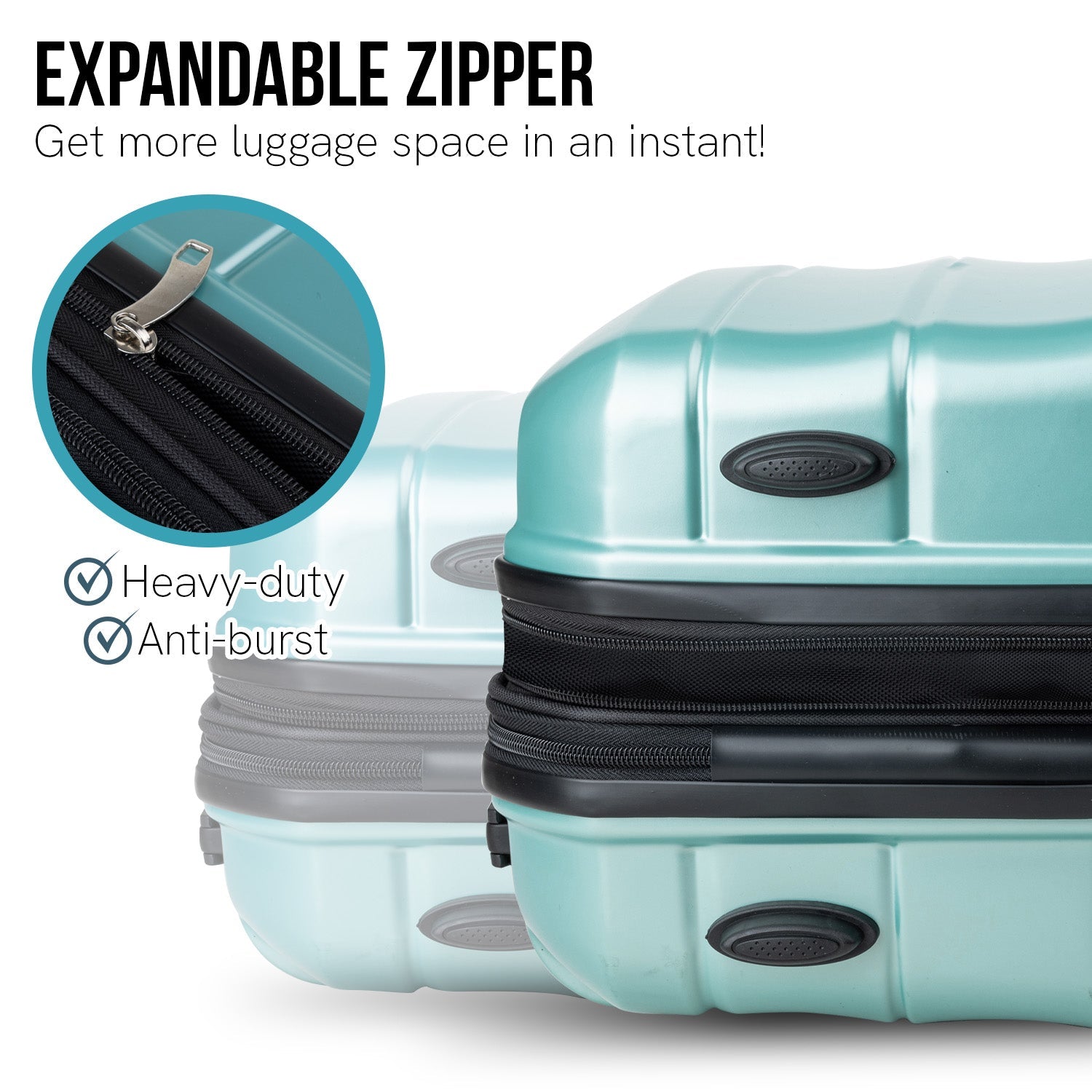 Artemis 28in Hard Shell Suitcase  ABS+PC - Electric Teal