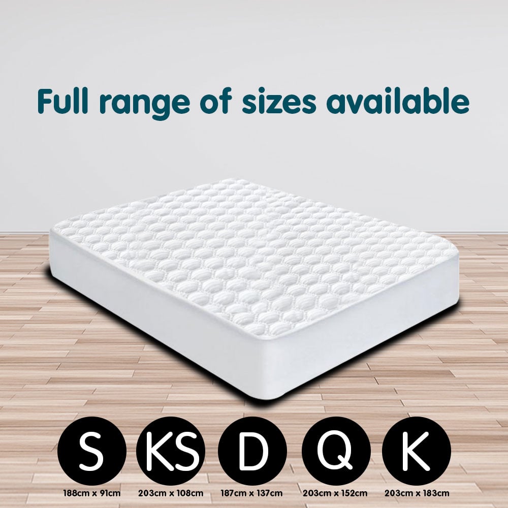 King Single Laura Hill Luxury Cool Max Comfortable Fully Fitted Bed Mattress Protector