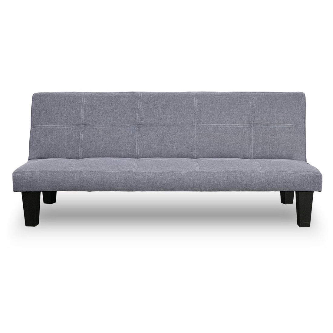 2 Seat Sofa Bed Lounge Couch Futon Furniture Seat Adjustable Suite Dark Grey