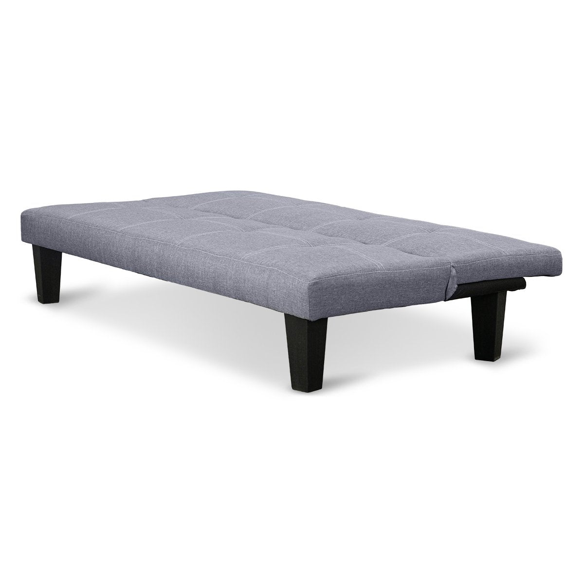 2 Seat Sofa Bed Lounge Couch Futon Furniture Seat Adjustable Suite Dark Grey