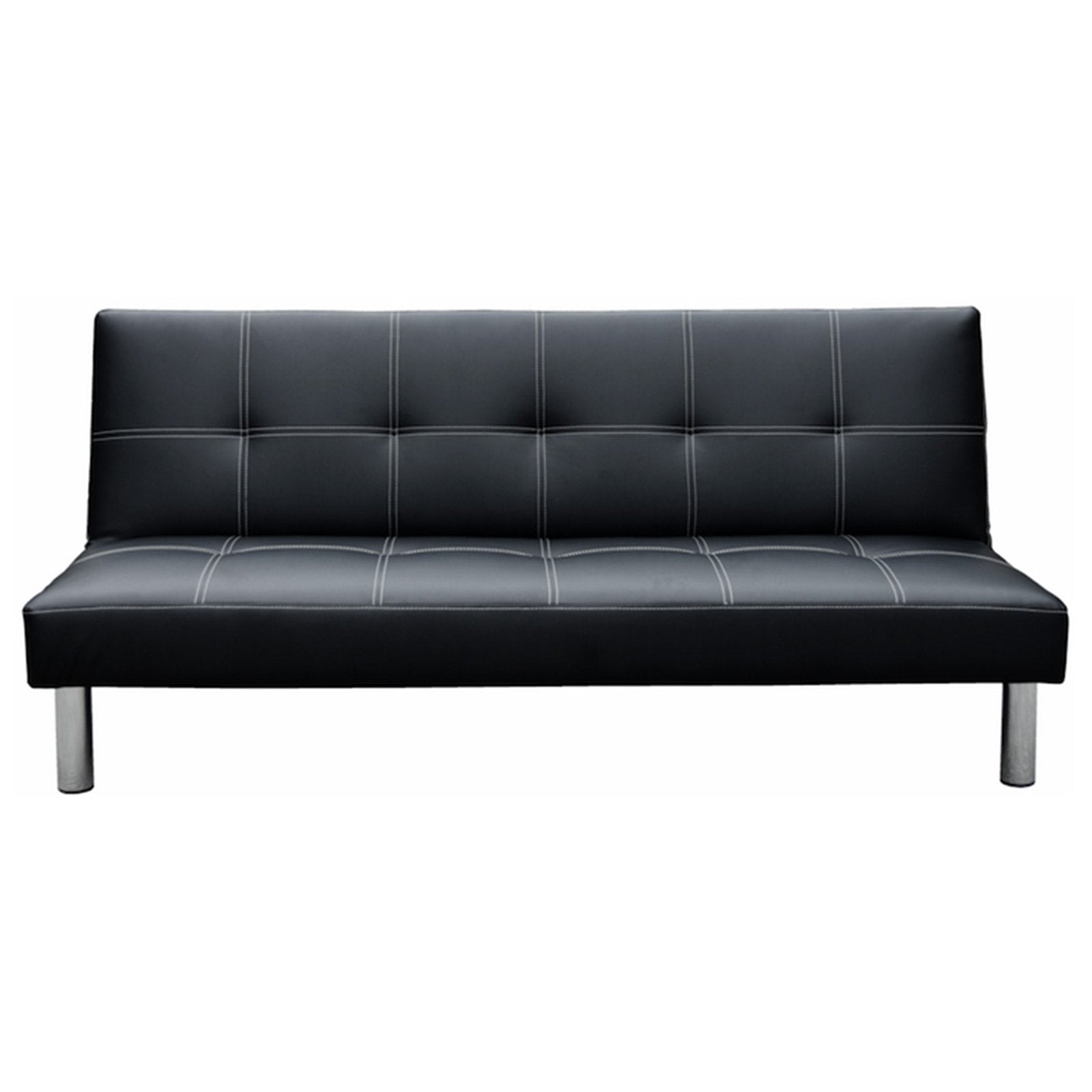 2 Seat Chelsea Sofa Bed Faux Leather Lounge Couch Futon Furniture Modular Suite