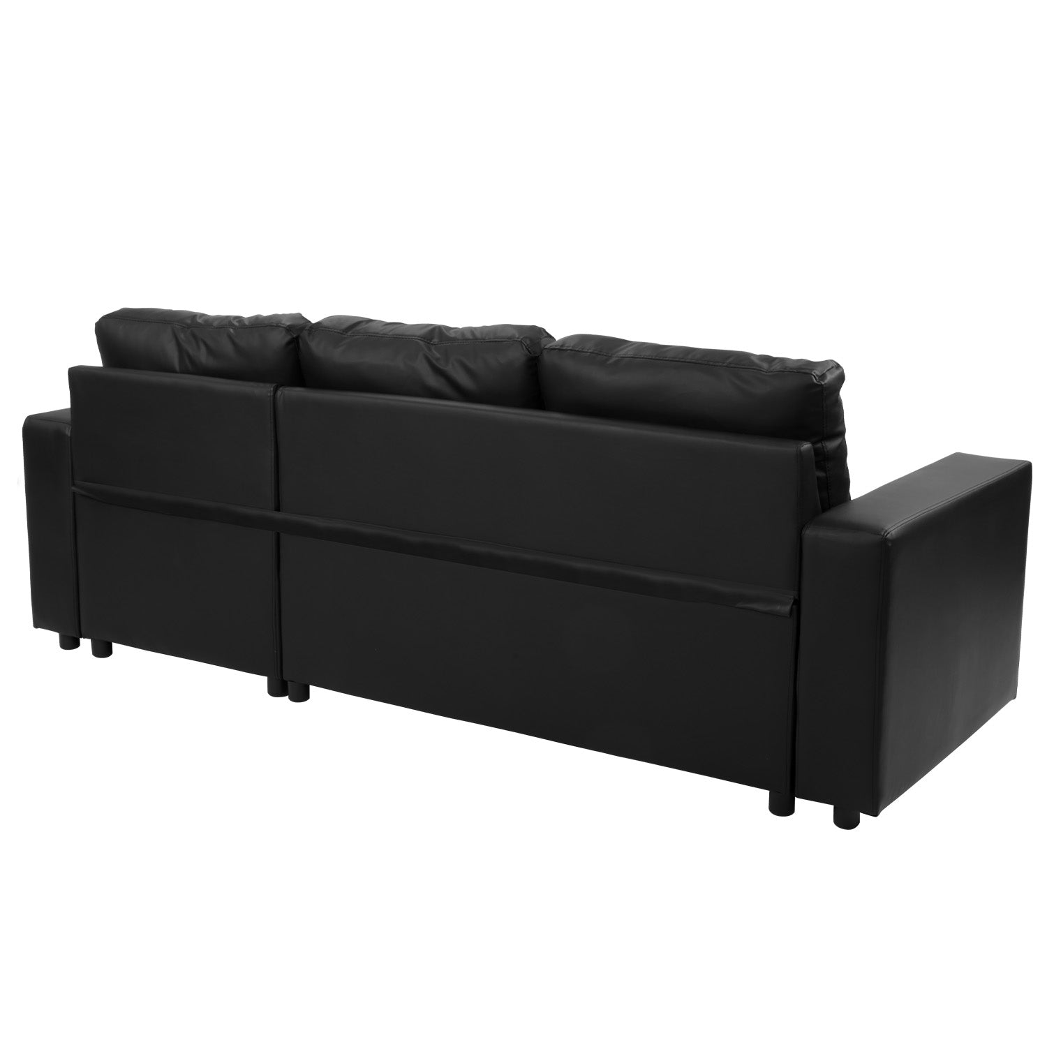 3 Seat Corner Sofa Linen Lounge Couch L-shaped Modular Furniture Home Chaise Grey