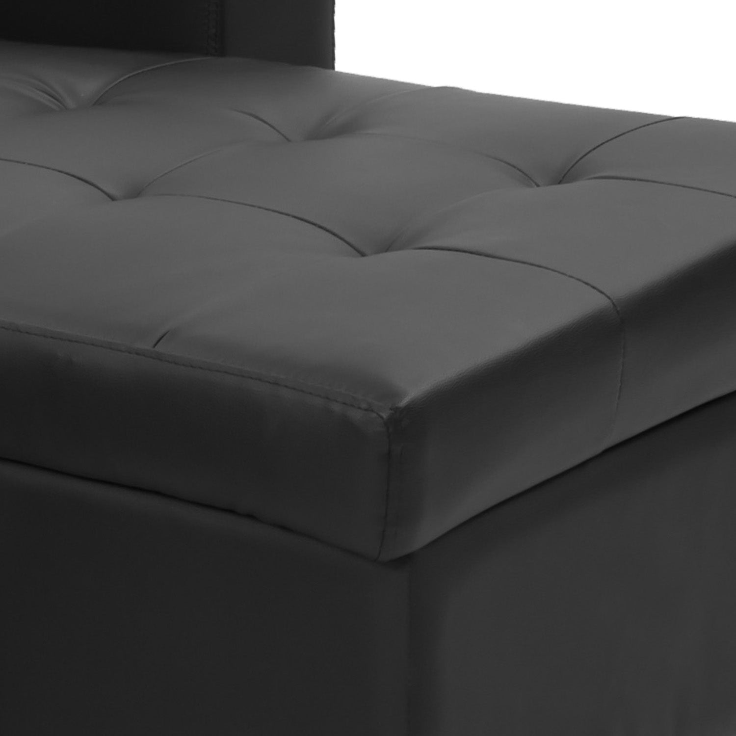 3 Seat Corner Sofa Linen Lounge Couch L-shaped Modular Furniture Home Chaise Grey