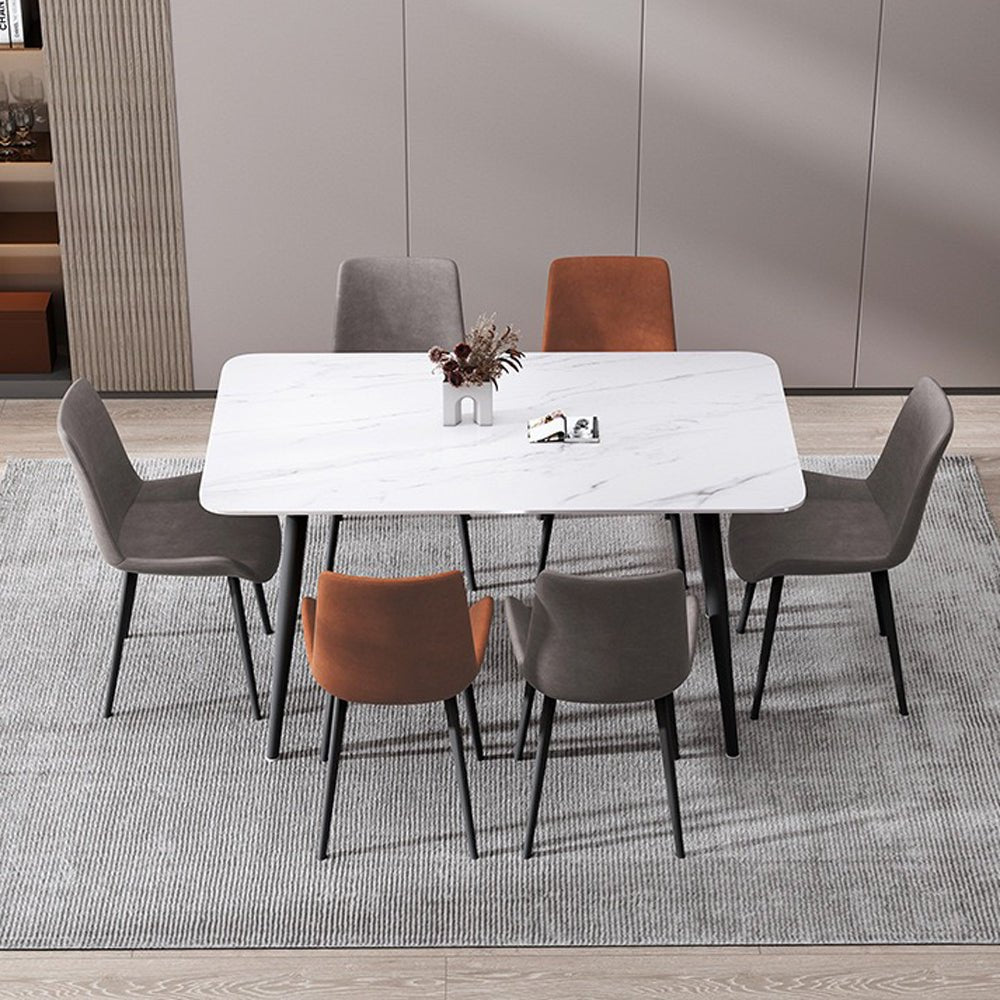 1.5M Artiss Dining Table Marble Effect