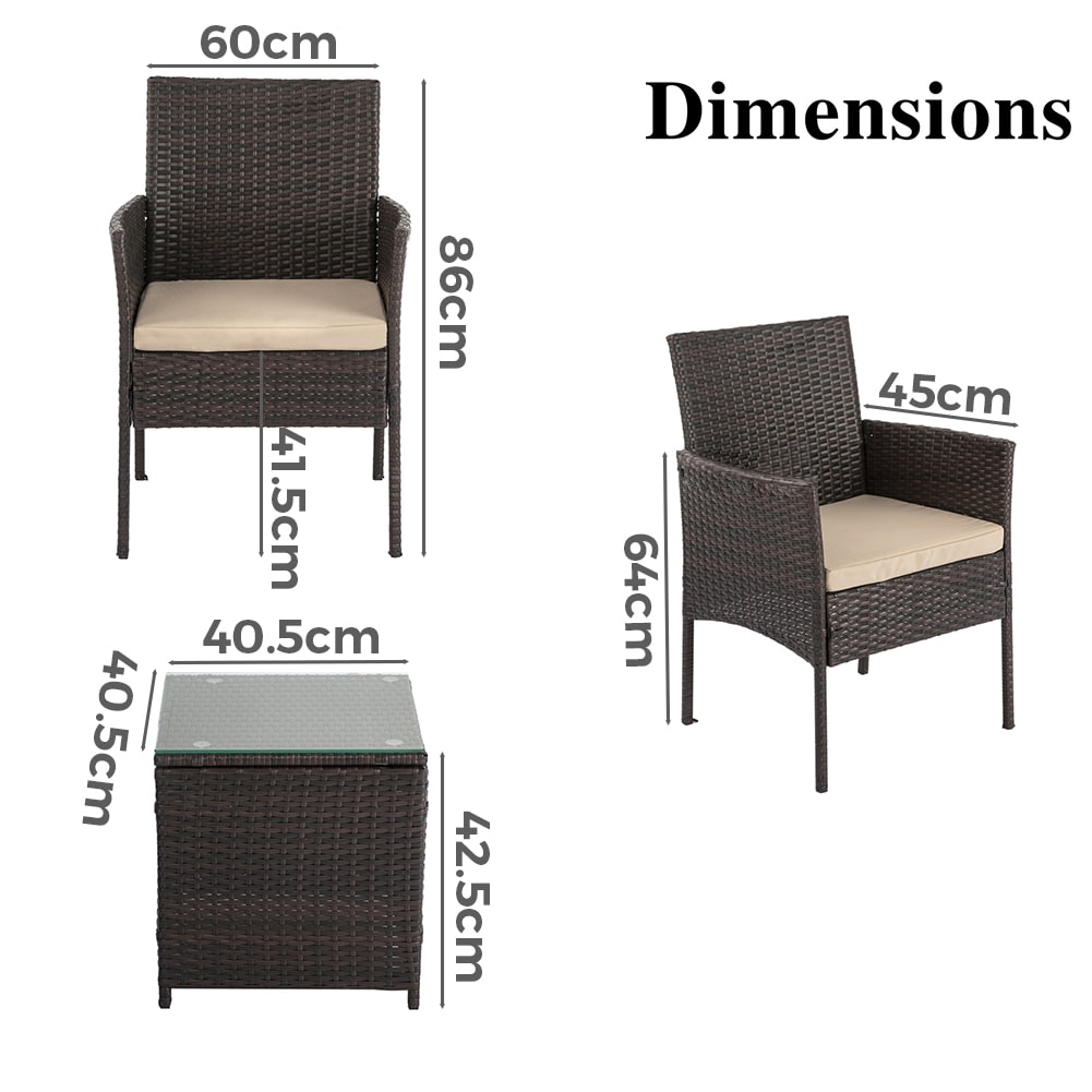 3 Piece Dreamo Delightful Bistro Set