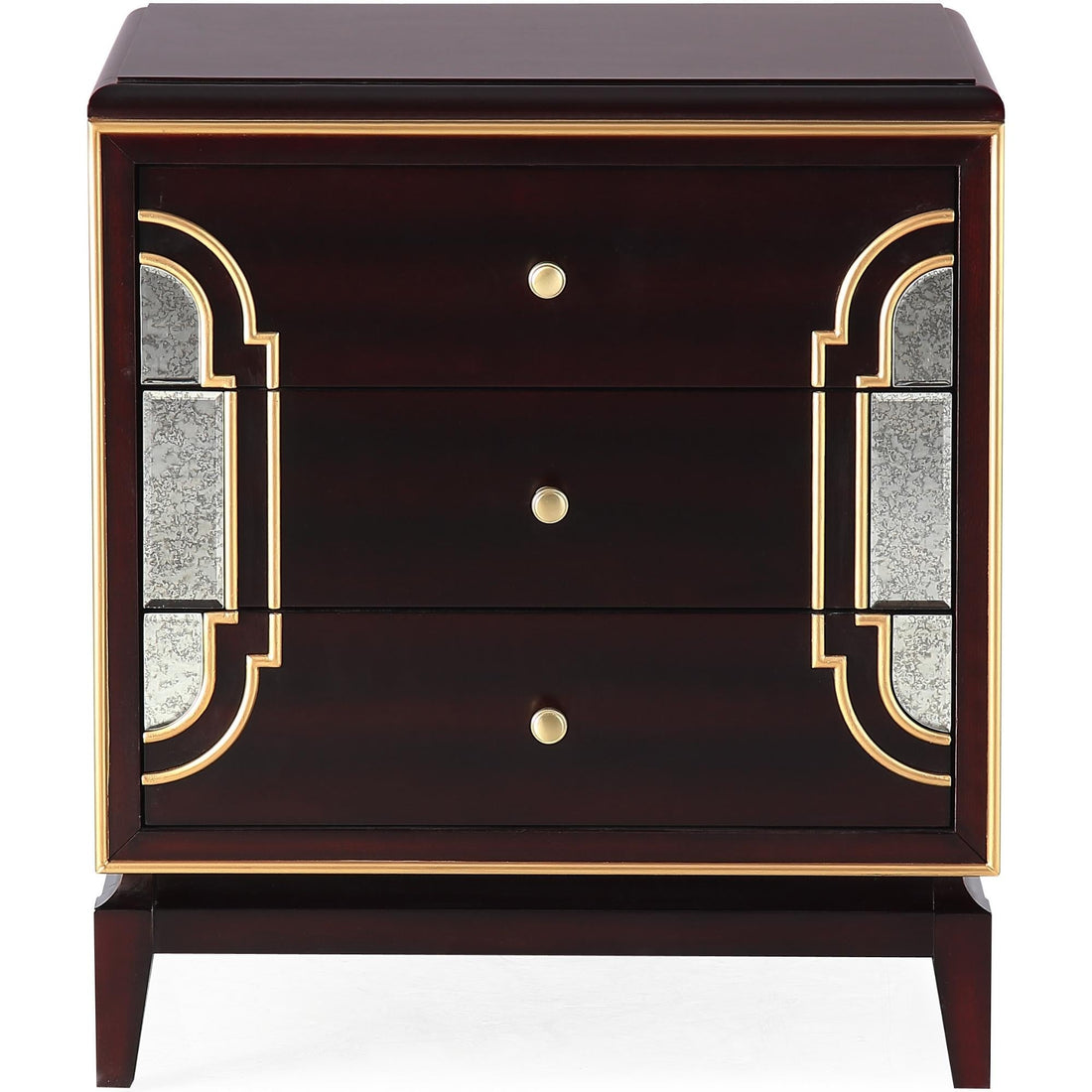 Bedside Table Solid Wood 3 Drawers Storage Cabinet Nightstand