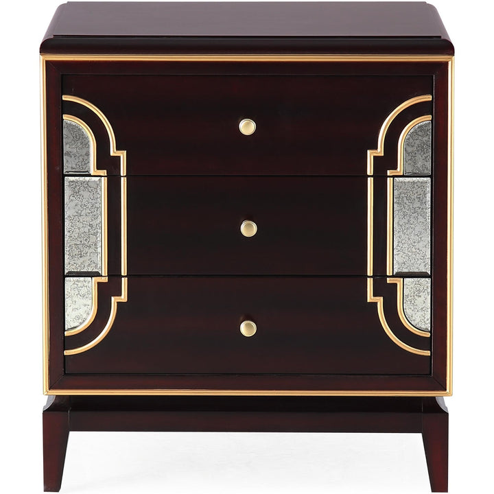 Bedside Table Solid Wood 3 Drawers Storage Cabinet Nightstand