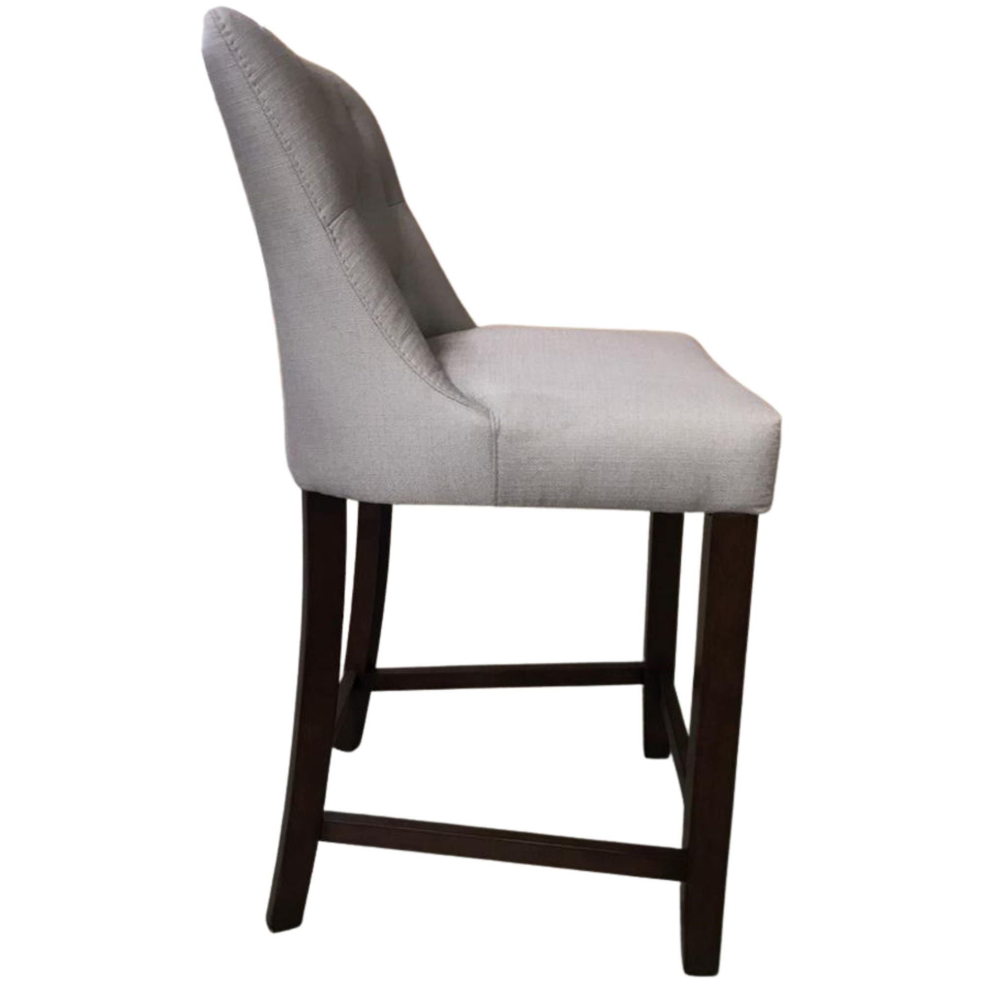 3pc High Fabric Dining Chair Bar Stool French Provincial Solid Timber