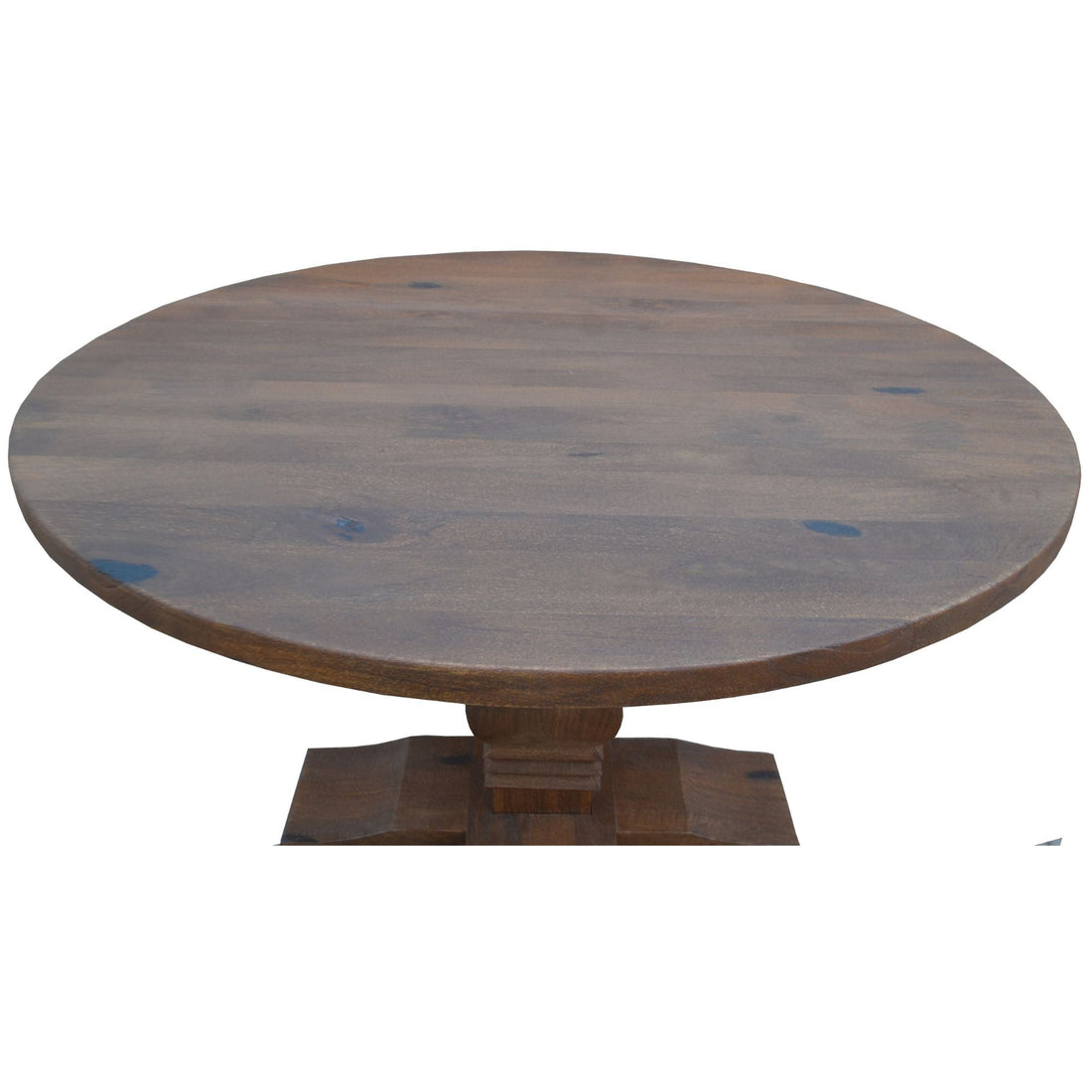 5pc Round Dining Table Set 135cm 4 Fabric Chair French Provincial