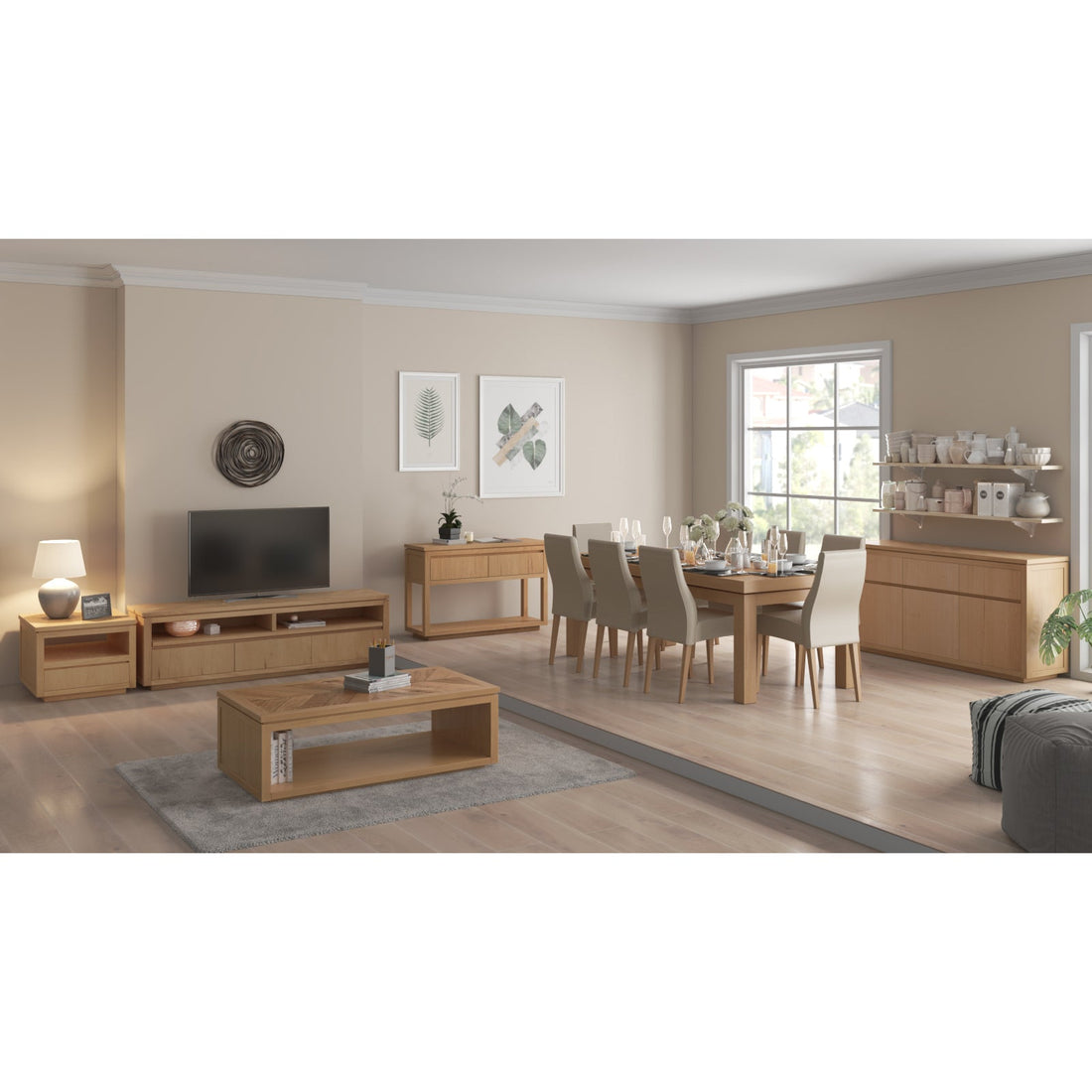 Set of 2 PU Leather Seat Solid Messmate Timber - Silver