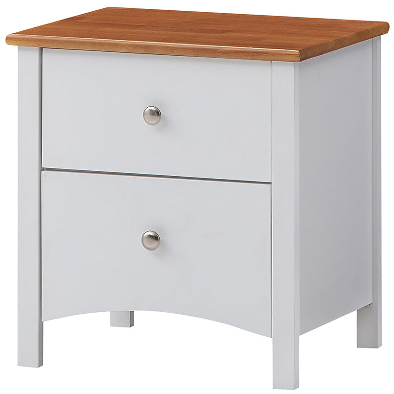 4pc King Single Bed Suite Bedside Tallboy Bedroom Furniture Package -Wht