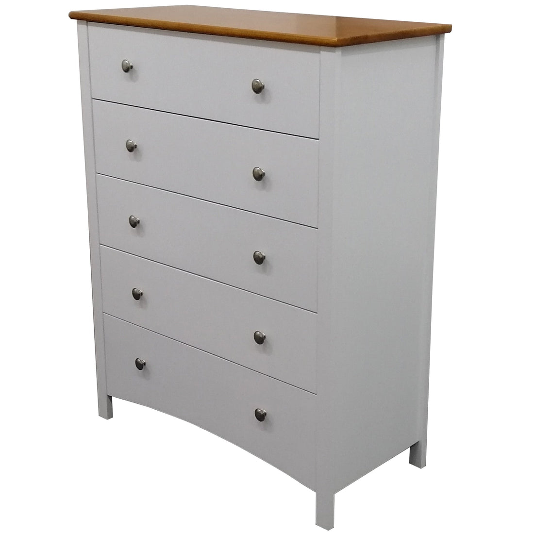 4pc Queen Bed Suite Bedside Tallboy Bedroom Furniture Package - White