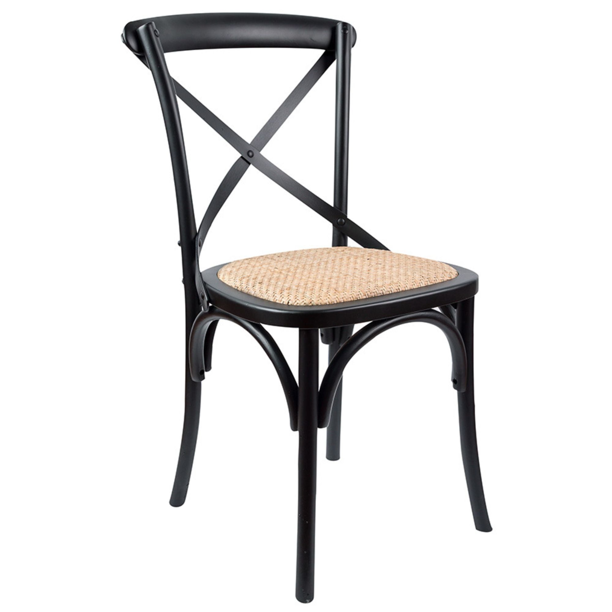 9pc Dining Set 210-310cm Extension Timber Table 8 Black Cross Back Chair