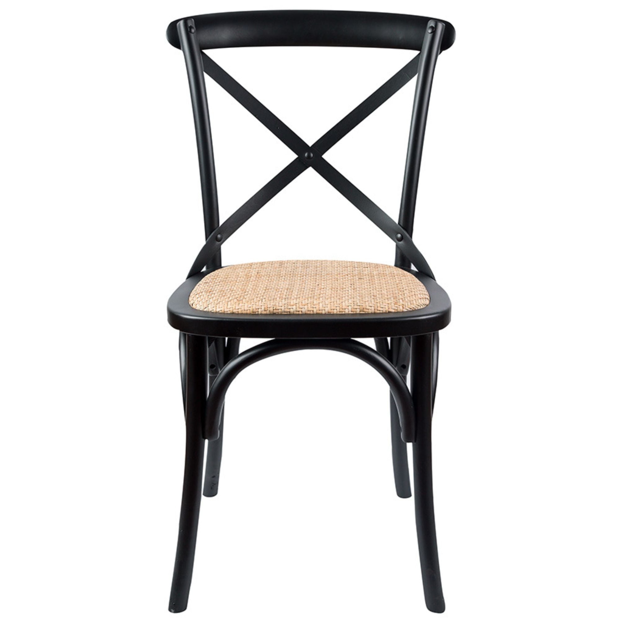 9pc Dining Set 210-310cm Extension Timber Table 8 Black Cross Back Chair