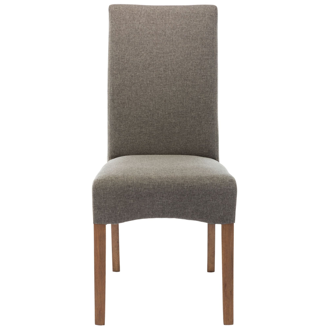 Set of 6 Fabric Upholstered Dining Chair Solid Pine Wood Furniture - Grey