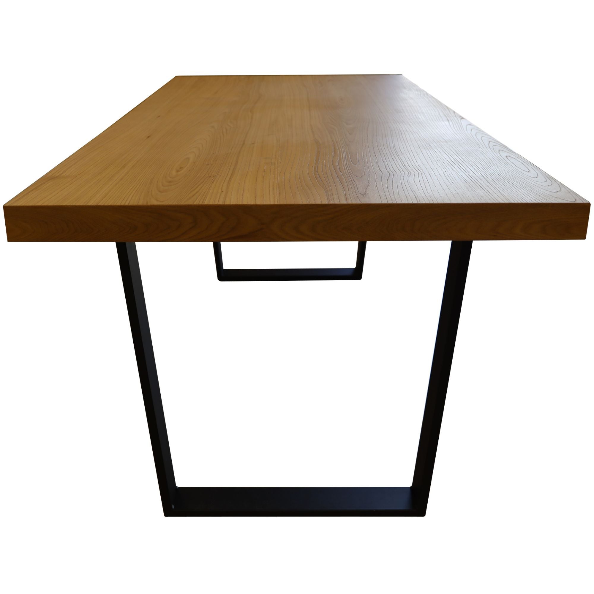 7pc 180cm Dining Table Set 6 Arched Back Chair Elm Timber Wood