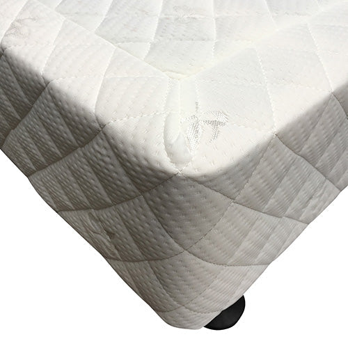 Double Size Mattress Base Ensemble Solid Wooden Slat in Beige with Removable Cover