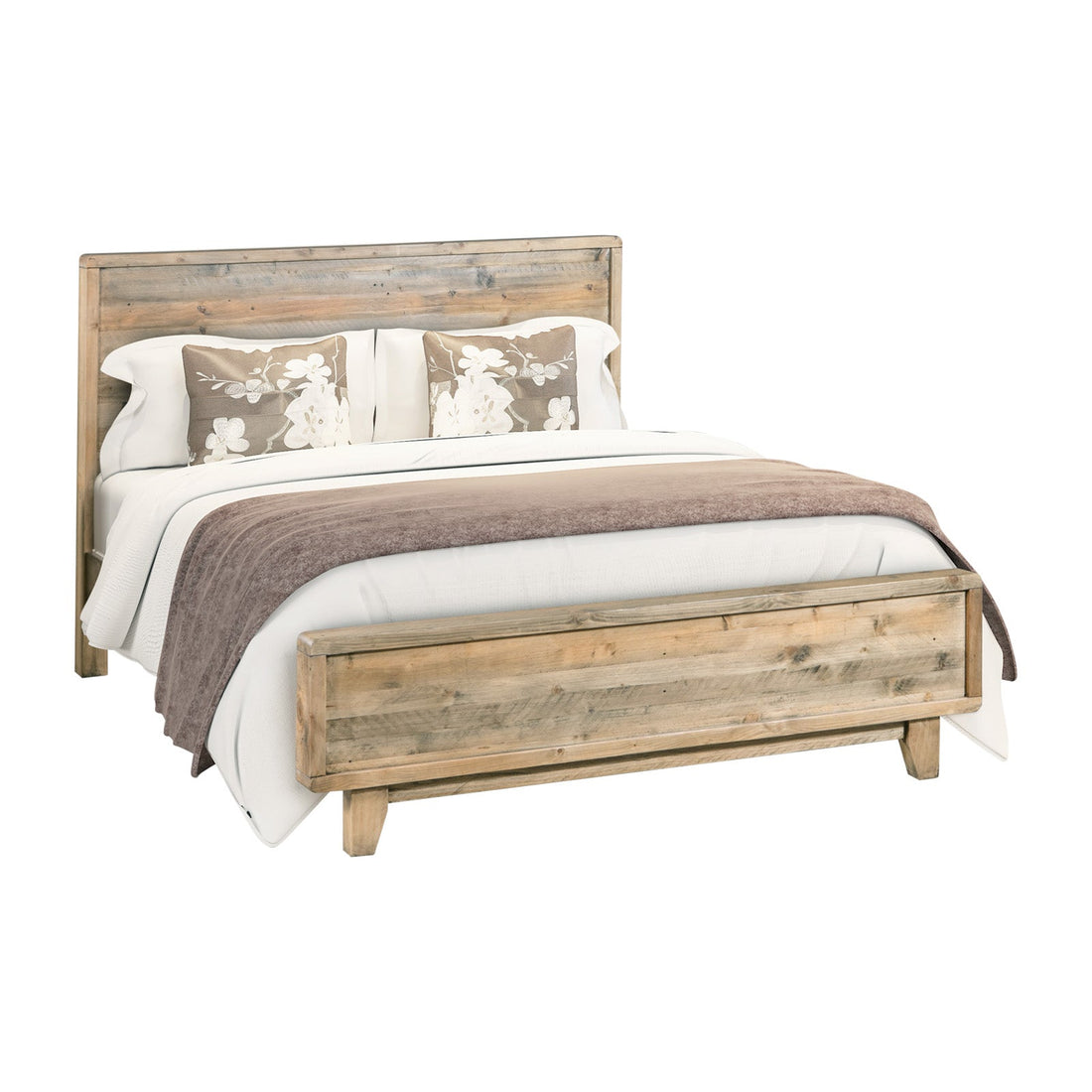 4 Pieces Queen Size Bedroom Suite in Solid Wood Antique Design