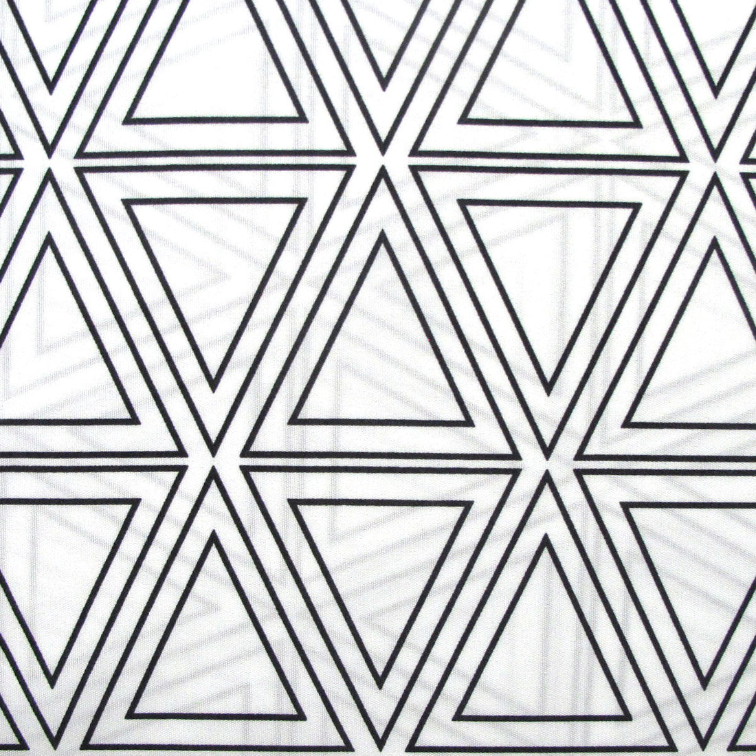 Black Triangle Geometric Pattern Printed Microfiber Polyester Quilt Cover Set Queen