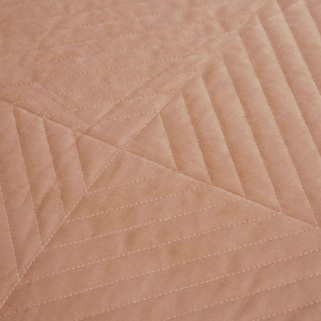 Merida Clay Pink Velvet Quilted Coverlet Set Queen/King