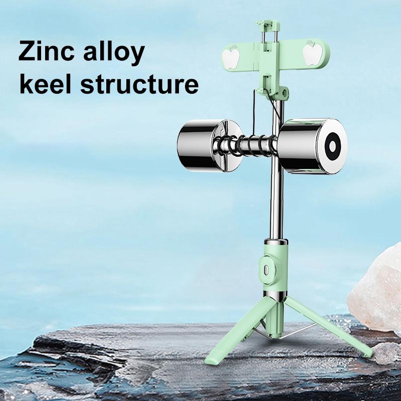 Wireless Selfie Stick with Remote Tripod - Compact Design - Yellow