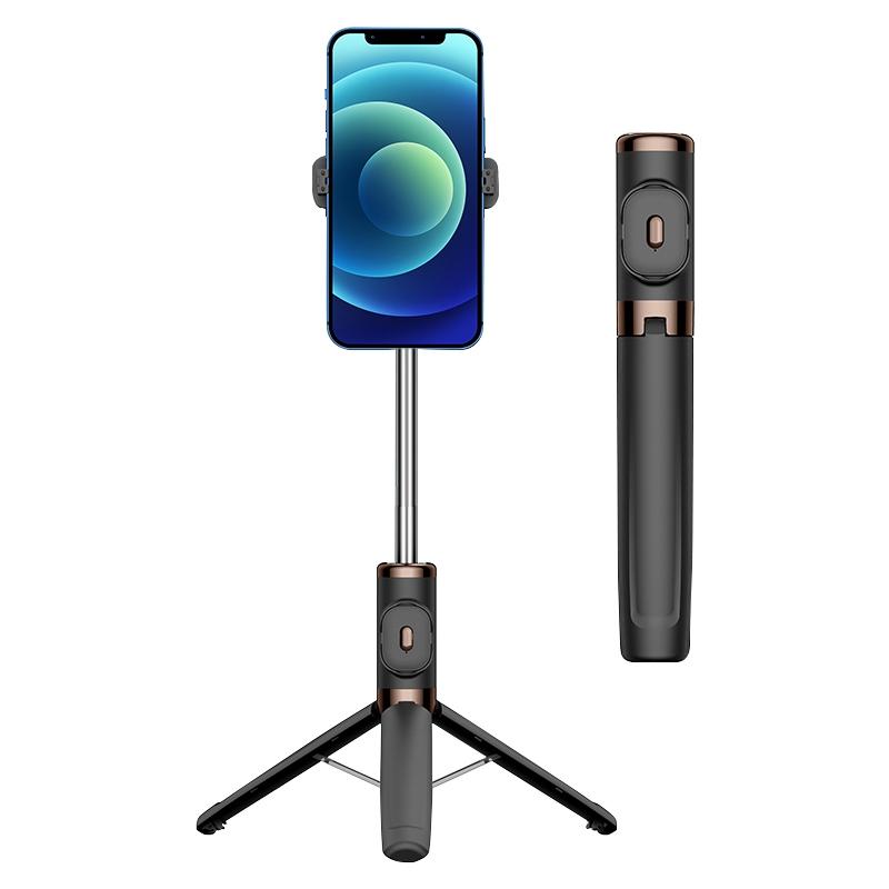 Wireless Selfie Stick with Remote Tripod - Compact Design - Yellow