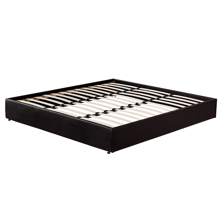 PU Leather King Bed Ensemble Frame