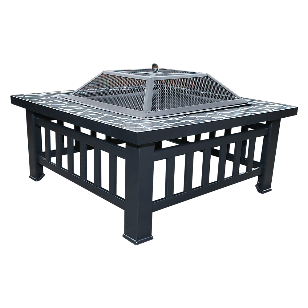 Brunswick 18" Square Metal Fire Pit Outdoor Heater
