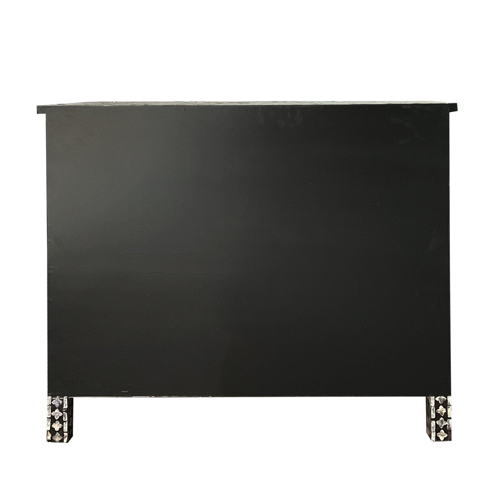 MOTHER OF PEARL HAND MADE MONOCHROME CHEST OF DRAWERS