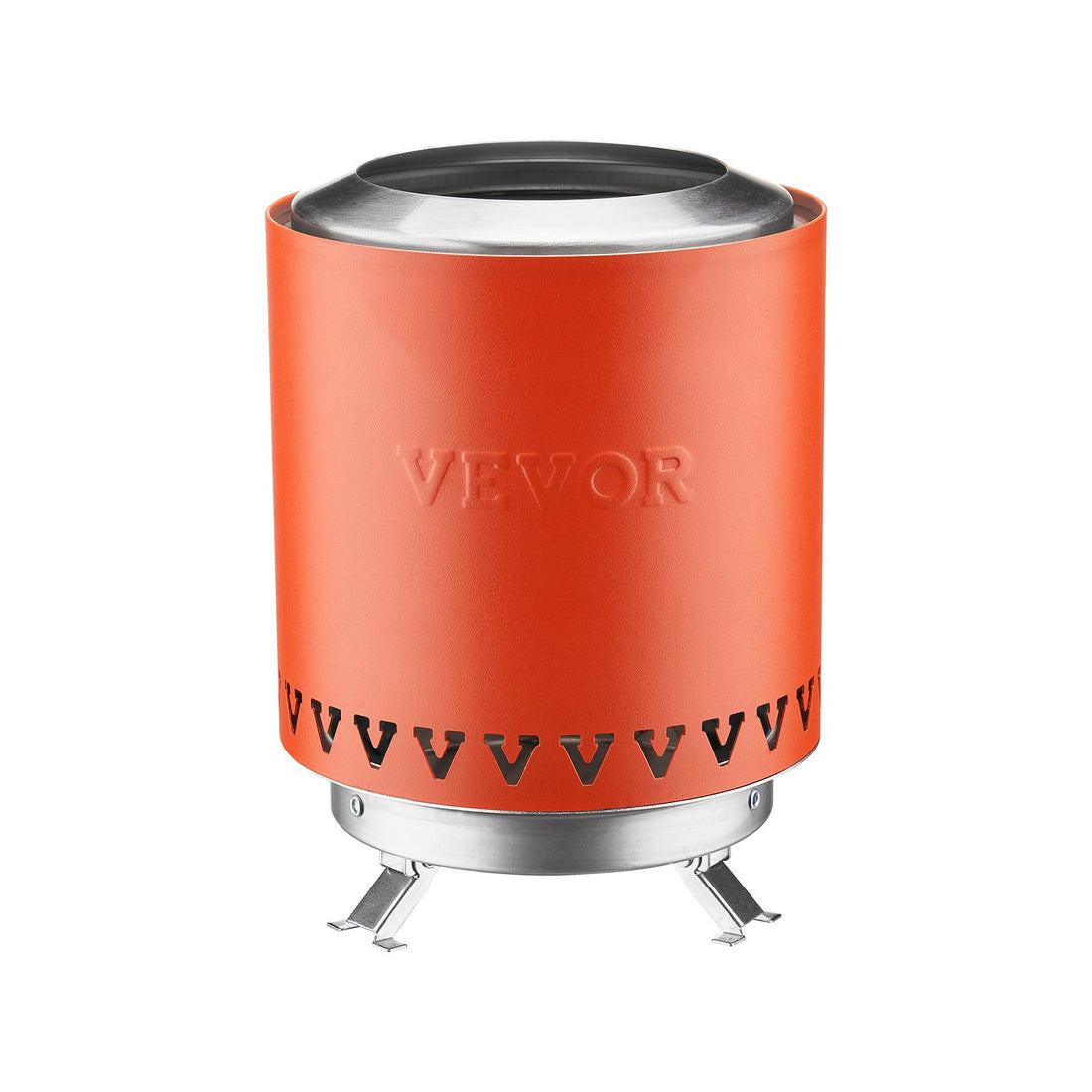 VEVOR Tabletop Fire Pit 6 inch Stainless Steel Fireplace Indoor Outdoor Red