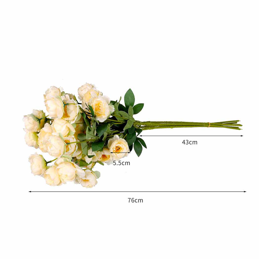 Set of 6 Artificial Flower 7 Heads Garden Indoor Outdoor Home Decor